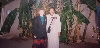 Cheri Anderson Hardman and Gena Young Mabee - Church of Jesus Christ of Latter Day Saints missionary companions